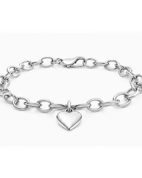 Kalp Charm Gümüş Bileklik